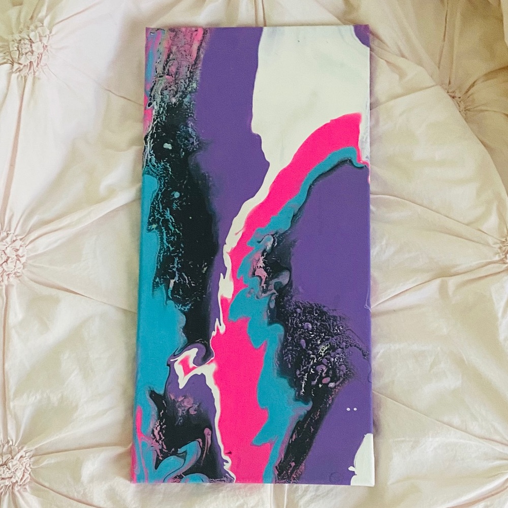 Original Spill Painting Wall Decor